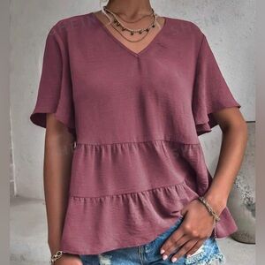NEW Ruffle Hem Blouse